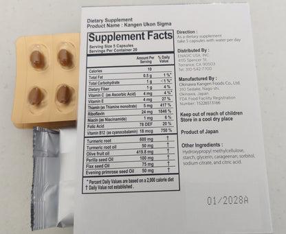 Enagic Ukon Turmeric Capsules