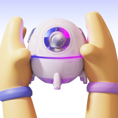 Humidifier with Colorful Night Light Aroma Essential Oil Diffuser Space Capsule Large Mist Mini Humidifiers for Bedroom Office Pink USB