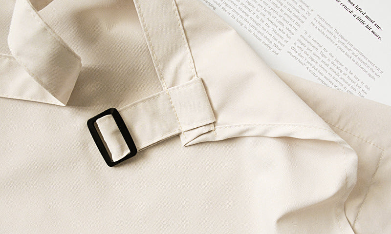 Beige Waterproof & Oil-Proof Apron - Adjustable Kitchen Apron with Pockets