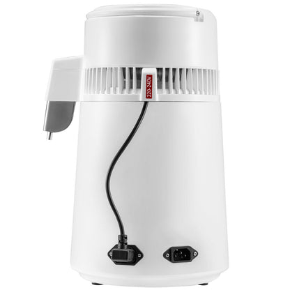 4L Water Distiller 1L/H Distilled Water Maker Timing & Temp Display White